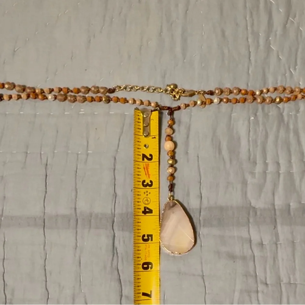 Chico’s beaded stone necklace.  NWOT. - Picture 9 of 9